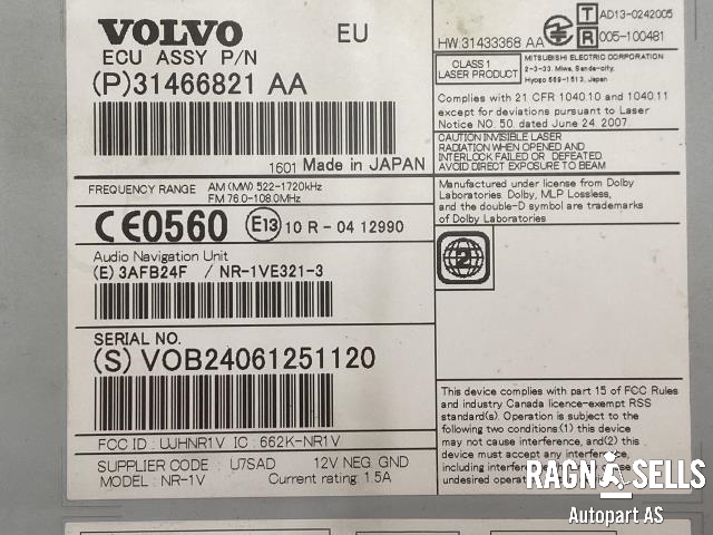 Bilstereo navigasjon til Volvo V40 2012-2019  (36050657|31466821|)
