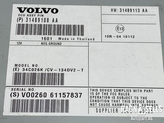 Bilstereo forsterker til Volvo V40 2012-2019  (36003216|31489108|)