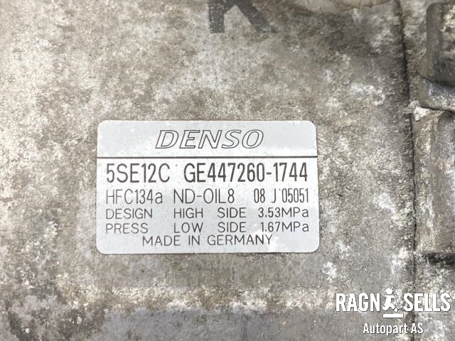 Aircondition kompressor til Peugeot Partner 2002-2008 (Type I, Fase 2)  (DENSO|GE447260-1744|)