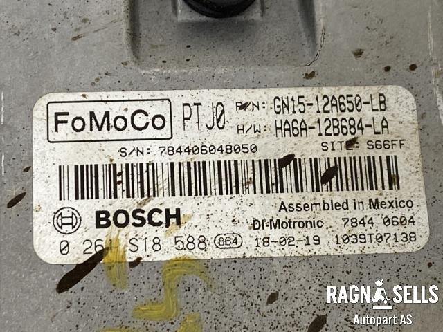 Styreenhet motor til Ford Fiesta 2017-->> (Type VII)  (BOSCH|GN15-12A650-LB|0261 S18 588|)