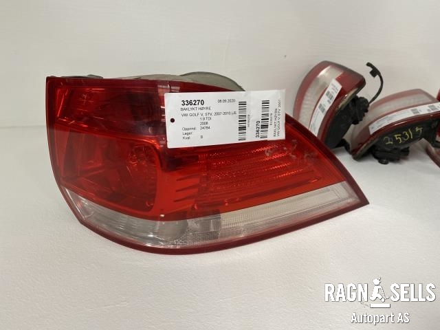 Baklykt høyre til VW Golf V, STV, 2007-2010 (JETTA) (JETTA) (1K9 945 096)