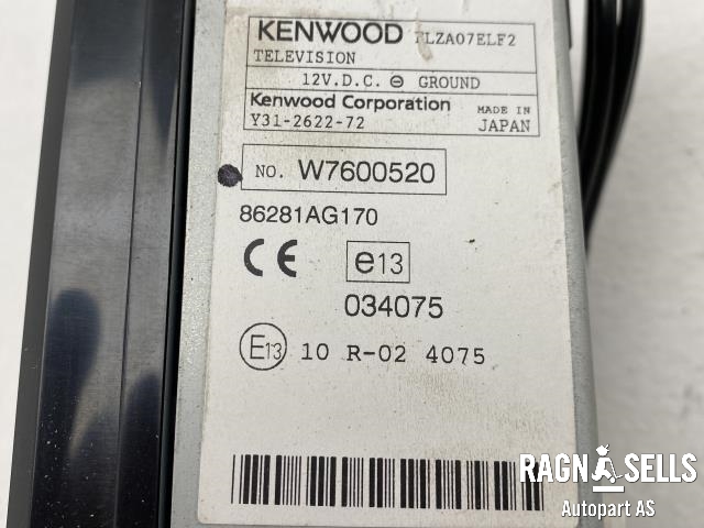 Bilstereo navigasjon skjerm til Subaru Legacy 2007-2009 (Type IV, Fase 2)  (86281AG170|)