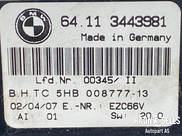 Varmeapparat betjening til BMW X3 2007-2010 (Fase 2) (E83) (E83) (64 11 3 443 981|)