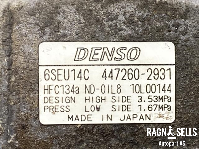 Aircondition kompressor til Toyota RAV4 2009-2013 (Type III, Fase 2)  (DENSO|447260-2931|6SEU14C|88310-02370|88310-02450|88310-02451|88310-02520|88310-05140|88310-1A660|88310-1A730|88310-42320)