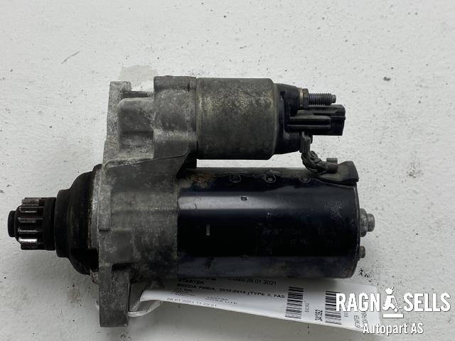 Starter til Škoda Fabia 2010-2014 (Type II, Fase 2)  (02T 911 024 J|02T 911 024 JX|)