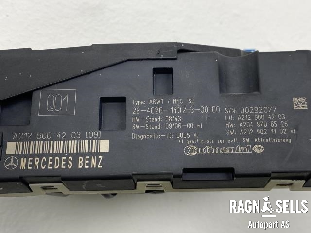 Baklukeåpner motor til Mercedes E-Klasse 2009-2013 (Fase 1) (W212) (W212) (A2128201842|A2129004203|)