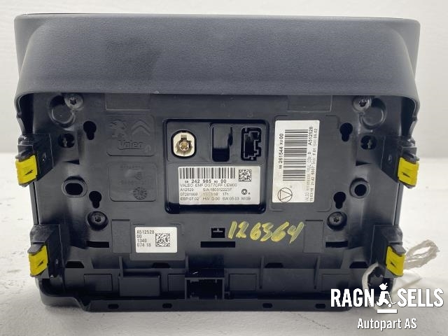 Bilstereo navigasjon skjerm til Citroën C3, Aircross 2017-->>  (VALEO|98 366 239 80|98 242 985 80 00|98 261544 XU 00|98 412 422 ZD)