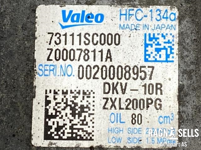 Aircondition kompressor til Subaru Forester 2008-2013 (Type III)  (VALEO|73111SC000|Z0007811A|DKV-10R)