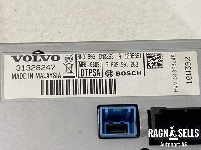 Bilstereo navigasjon skjerm til Volvo V60 2010-2013 (Type I, Fase 1)  (BOSCH|31328247|)