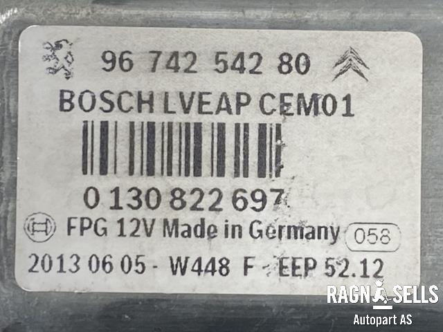 Ruteheis venstre foran til Peugeot 208 2012-2019 (Type I)  (BOSCH|96 742 542 80|96 7315 3280|0 130 822 697)