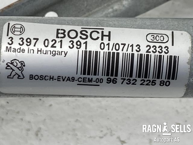 Viskermotor frontrute komplett m/overføring til Peugeot 208 2012-2019 (Type I)  (BOSCH|0 390 241 540|3 397 021 391|)