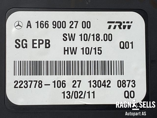 Styreenhet elektrisk parkbrems (EPB - Electric Parking Brake) til Mercedes B-Klasse 2011-2018 (W246) (W246) (TRW|A1669002700|)