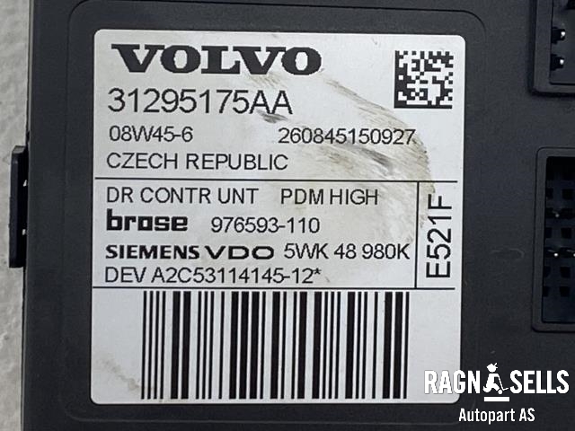 Ruteheis, kun motor, høyre foran til Volvo V50 2007-2012 (Fase 2)  (BROSE|31295234|976593-110|5WK 48 980K|31295175)