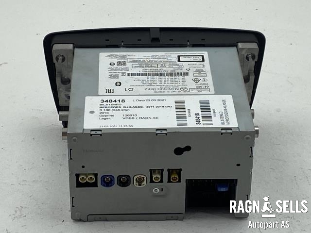 Bilstereo til Mercedes B-Klasse 2011-2018 (W246) (W246) (PANASONIC|2423-13-5179|246 900 23 18|246 901 11 06)