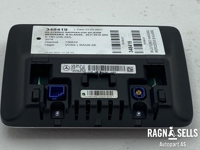 Bilstereo navigasjon skjerm til Mercedes B-Klasse 2011-2018 (W246) (W246) (166 900 78 14|A166 900 78 14|A 166 900 82 22|)