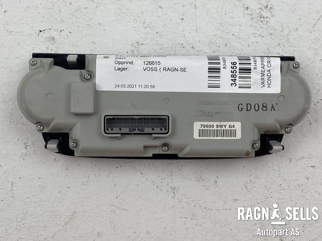 Varmeapparat betjening til Honda CR-V 2007-2012 (Type III) (STANLEY|79600 SWY G4|)