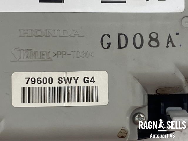 Varmeapparat betjening til Honda CR-V 2007-2012 (Type III) (STANLEY|79600 SWY G4|)