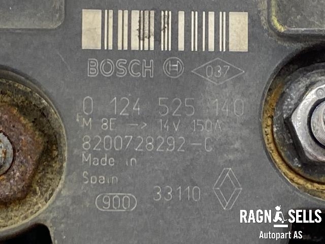 Dynamo diesel til Nissan NV200 2010-2019  (BOSCH|0 124 525 140|8200728292|)