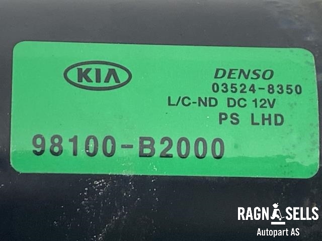 Viskermotor frontrute komplett m/overføring til Kia Soul 2014-2019 (Type II)  (98100-B2000|)