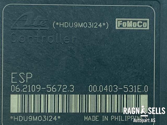 ABS sentral til Ford Fiesta 2008-2012 (Type VI, Fase 1)  (ATE|3451-6859757-02|)