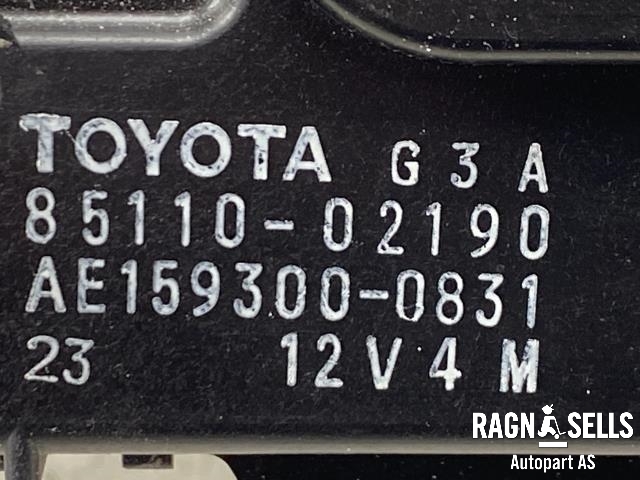 Viskermotor frontrute komplett m/overføring til Toyota Auris 2007-2010 (Type I, Fase 1)  (8511002190|AE159300-0831|)