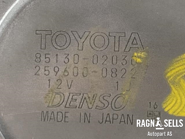 Viskermotor bakrute til Toyota Auris 2007-2010 (Type I, Fase 1)  (DENSO|8513002030|259600-0822|)
