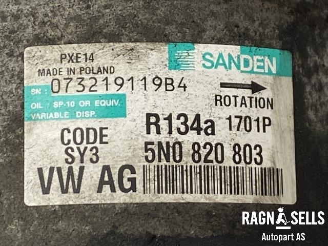 Aircondition kompressor til VW Passat 2005-2010 (B6) (B6) (SANDEN|1K0820808A|1K0820808AX|1K0820859H|1K0820859J|1K0820859N|1K08|)