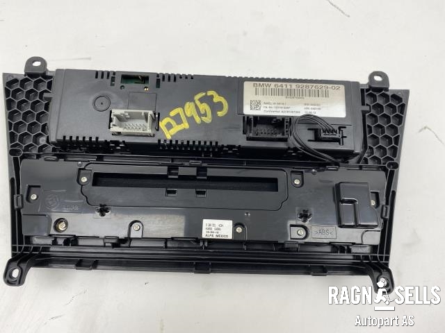 Varmeapparat betjening til BMW X3 2010-2017 (F25) (F25) (64 11 9 312 722|64 11 9 287 629|9208591)