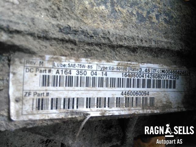 Kardang klokke bak til Mercedes ML 2005-2011 (W164) (W164) (A164 350 04 14|)
