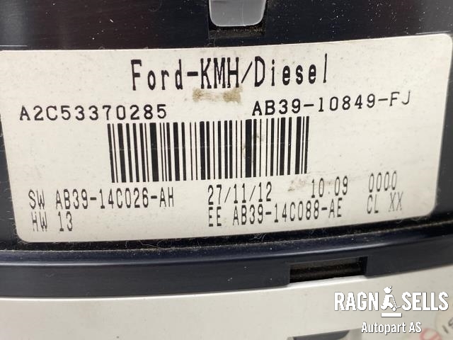 Instrumentpanel til Ford Ranger 2012-2015 (AB39-10849-FJ|AB39-14C088-AE|)