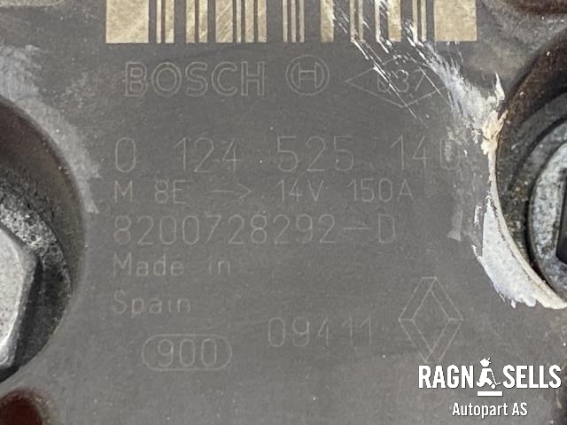 Dynamo diesel til Nissan Qashqai 2010-2014 (Type I, Fase 2)  (BOSCH|82728292-0|0124525140|)