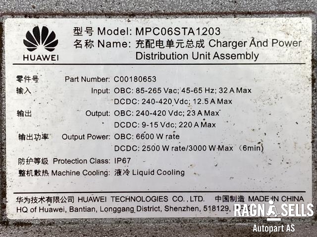 Batterilader (OBC - On Board Charger) til Maxus Euniq 5 2019-2023  (HUAWEI|MPC06STA1203|C00180653|)