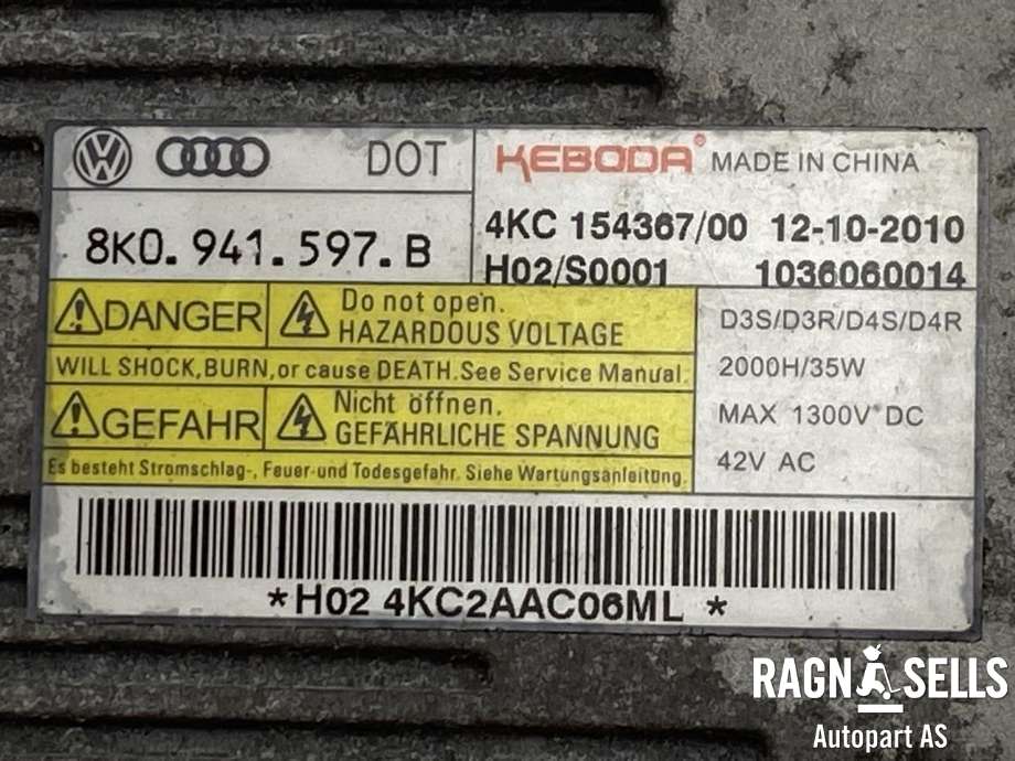 Styreenhet xenon/ballast til VW Passat 2011-2015 (B7) (B7) (KEBODA|8K0 941 597 B|)