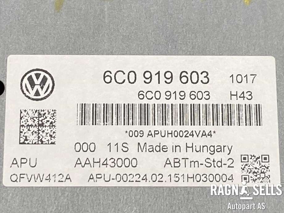 Bilstereo navigasjon til VW Polo 2014-2017 (Type V, Fase 2)  (6C0 919 603|)