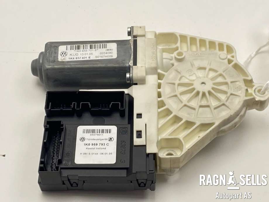 Ruteheis, kun motor, venstre foran til VW Golf V, Combi 2003-2008  (1K1 959 793 C|1K4 837 401 E|)