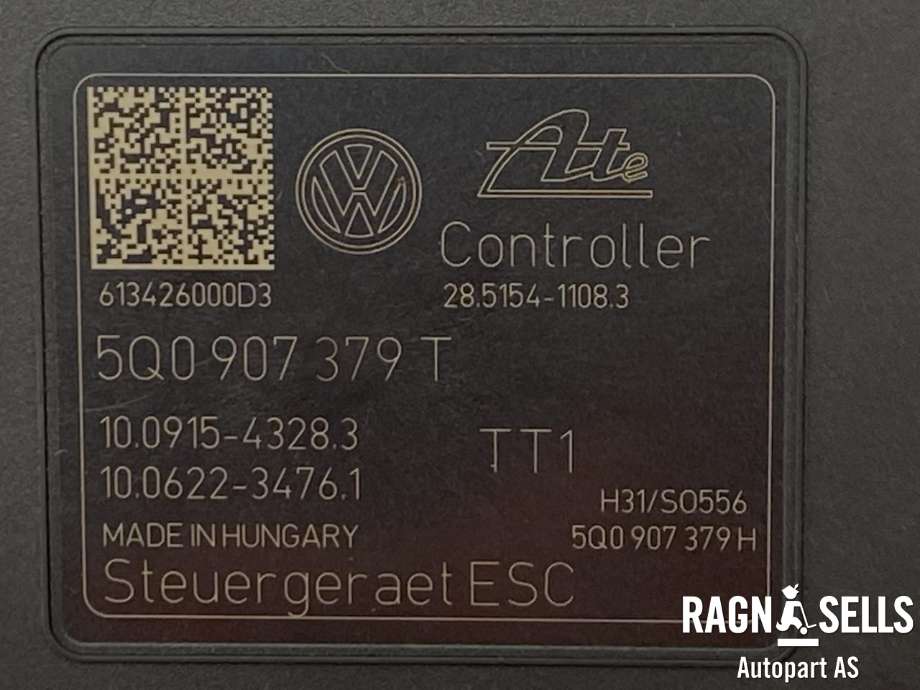 ABS sentral til VW Golf VII 2012-2017 (Fase 1)  (ATE|5Q0 907 379 T|5Q0 614 517 S|5Q0 907 379 H)