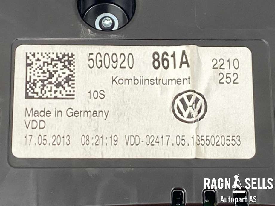 Instrumentpanel til VW Golf VII 2012-2017 (Fase 1) (5G0 920 861 A|A2C53427456 AR|)