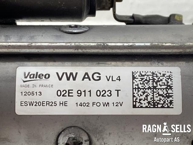 Starter diesel til VW Golf VII 2012-2017 (Fase 1)  (VALEO|02E911023M|02E911023MX|02E911023Q|02E911023QX|02E911023T|02E911023TX|02E911024H|02E911024J|02E911024JX|ESW20ER25|1402 FO W1)