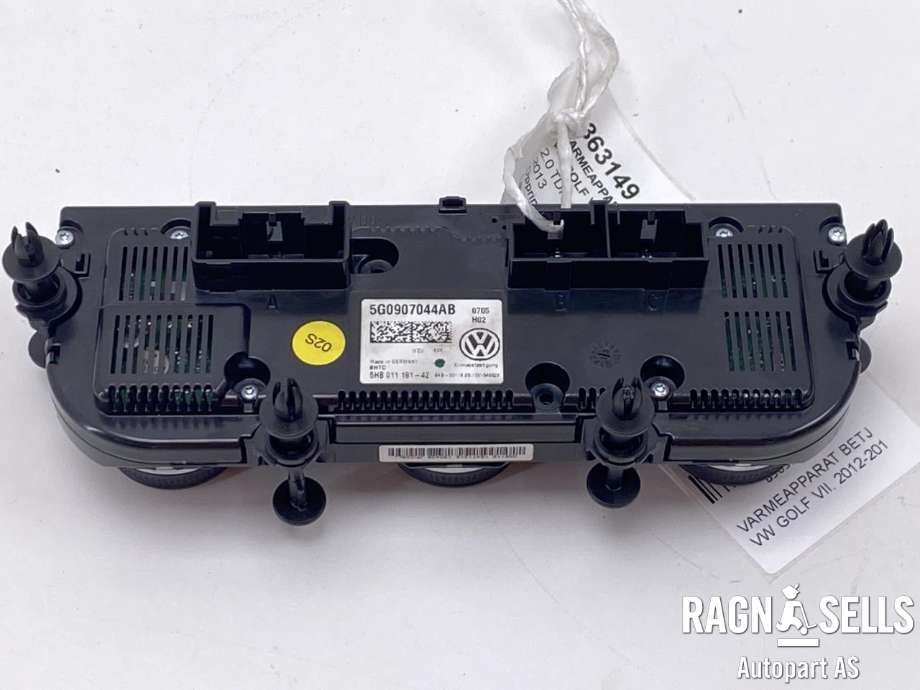 Varmeapparat betjening til VW Golf VII 2012-2017 (Fase 1)  (5G0 907 044 AB|5HB 011 181 - 42|)