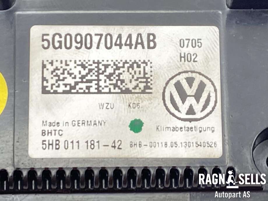 Varmeapparat betjening til VW Golf VII 2012-2017 (Fase 1)  (5G0 907 044 AB|5HB 011 181 - 42|)