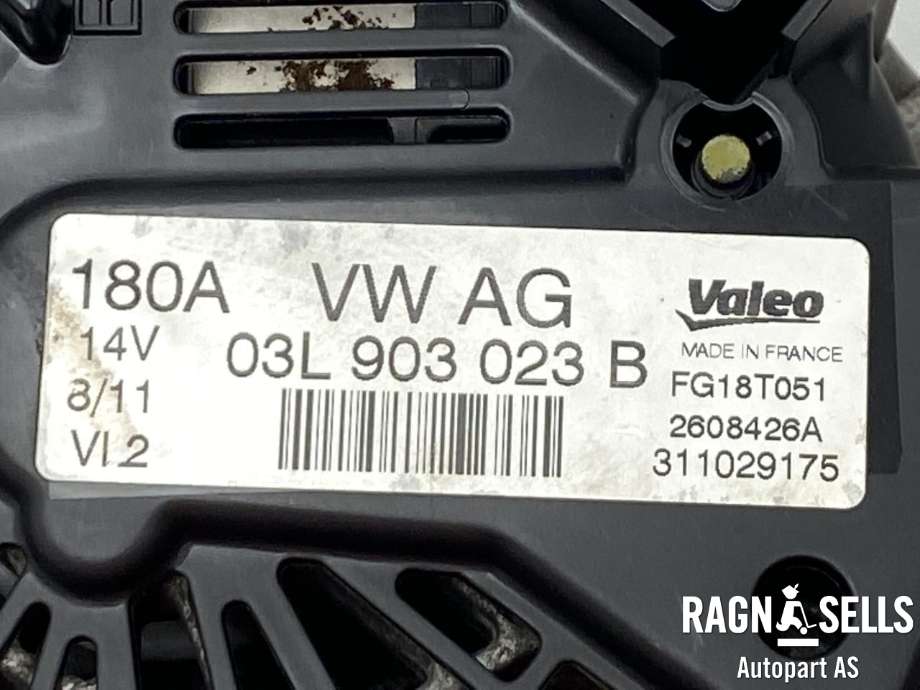 Dynamo diesel til VW Passat 2011-2015 (B7) (B7) (VALEO|03L903023B|03L903023BX|03L903023D|03L903023DX|03L903024F|03L903024FX|03L903024K|03L903024KX|)