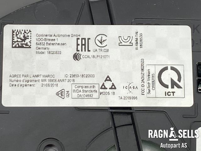 Instrumentpanel til VW e-Golf 2017-2020 (Fase 2)  (5GE 920 755 D|)
