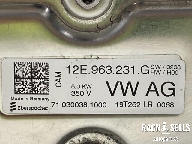 Varmeapparat PTC-heater til VW e-Golf 2017-2020 (Fase 2)  (EBERSPÄCHER|12E 963 231 G|5QE 819 013 AD|)