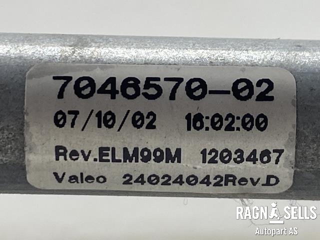 Viskermotor frontrute komplett m/overføring til BMW X5 2000-2006 (E53) (E53) (VALEO|61 61 7 111 535||24024042|24012673|7046570-02)