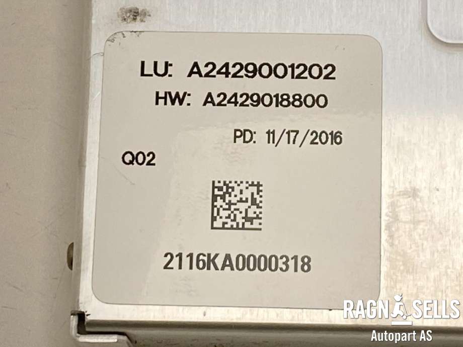 Styreenhet diverse til Mercedes B-Klasse 2011-2018 (W246) (W246) (TESLA|A 242 900 12 02|A 242 901 88 00|2116KA0000318)