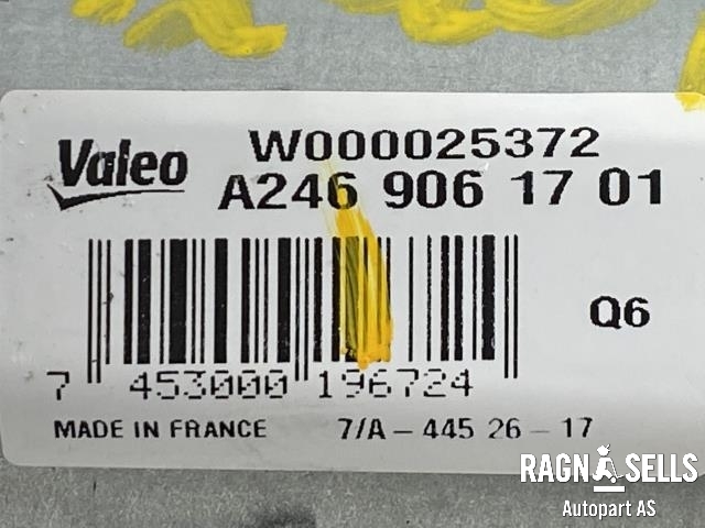 Viskermotor bakrute til Mercedes B-Klasse 2011-2018 (W246) (W246) (VALEO|A 246 906 17 01|)