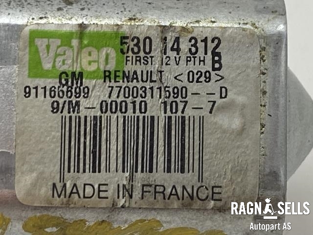 Viskermotor bakrute venstre til Renault Trafic 2006-2014  (VALEO|530 14 312|91165699|7700311590)