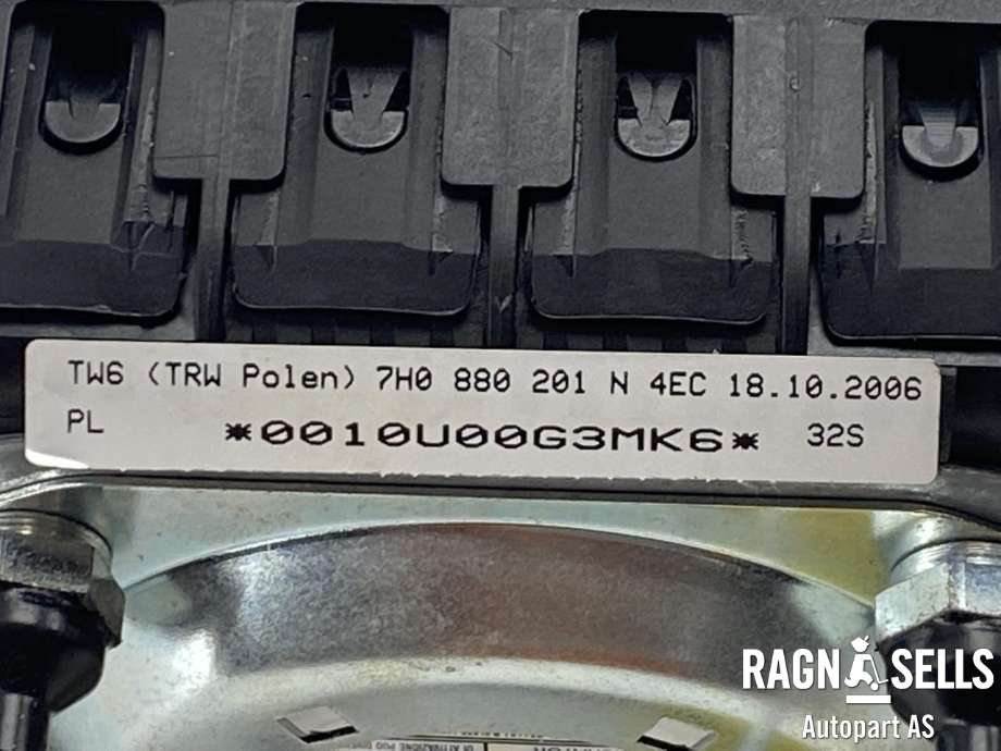 Airbag rattpute til VW Transporter / Caravelle 2003-2009 (Fase 1) (T5) (T5) (7H0 880 201 N 4EC|0010U00G3MK6|)