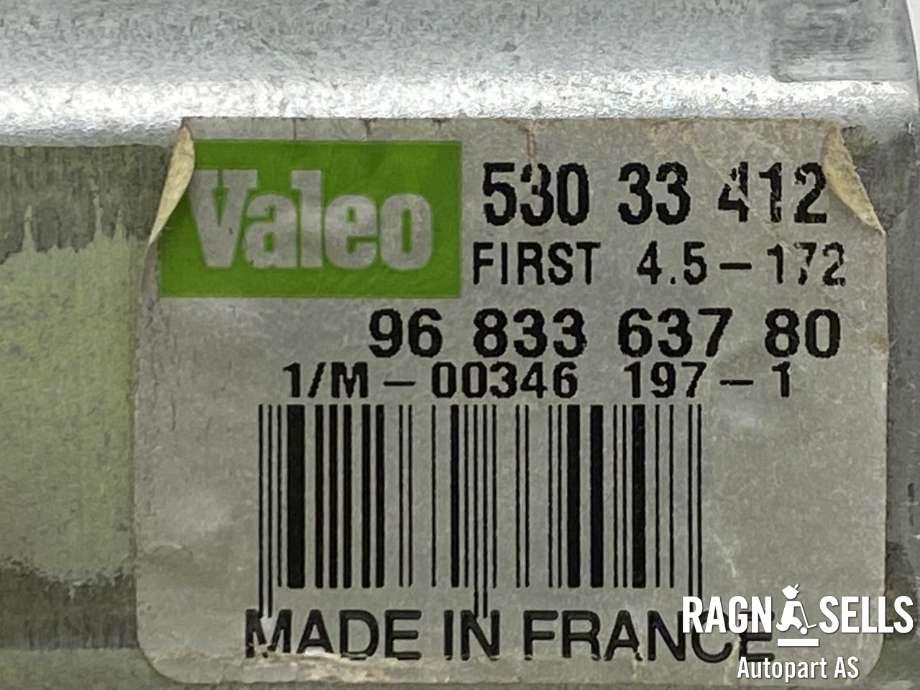 Viskermotor bakrute til Peugeot Partner 2008-2015 (Type II, Fase 1)  (VALEO|530 33 412|96 833 637 80|)