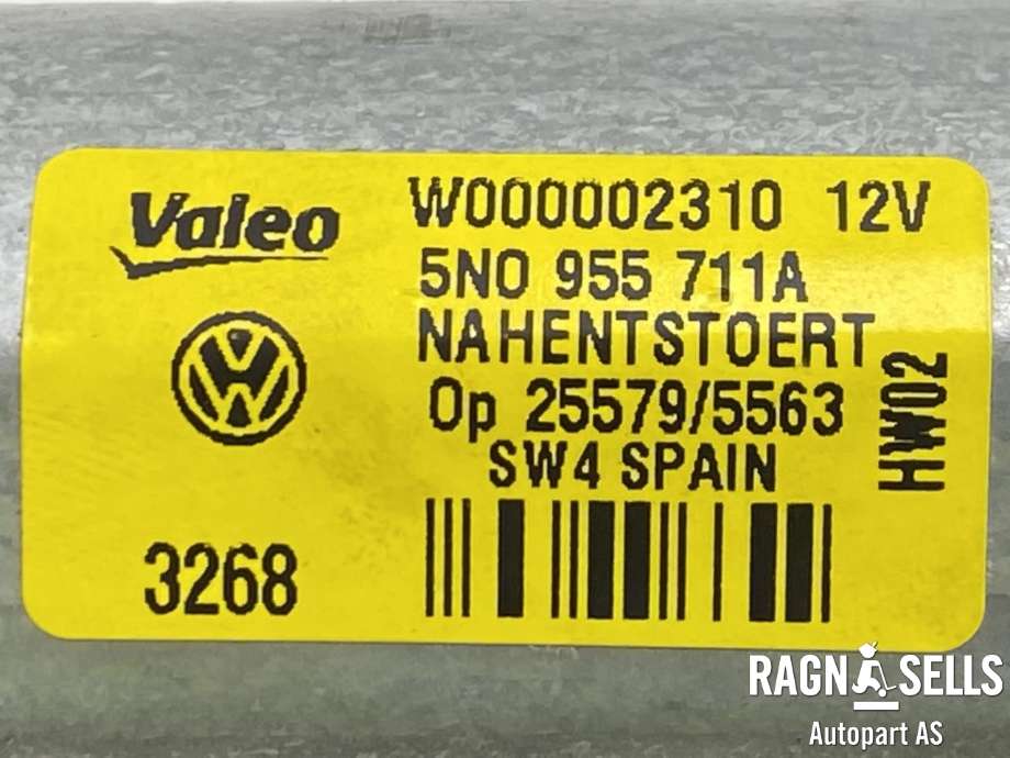 Viskermotor bakrute til VW Tiguan 2007-2011 (Type I, Fase 1)  (VALEO|5N0 955 711 A|)